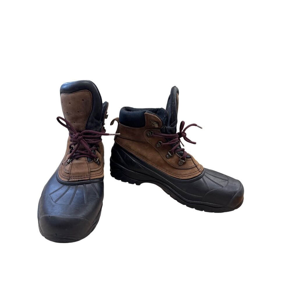 Sorel Mens Black & Brown Winter Duck Boots Size 12M SKU 7439